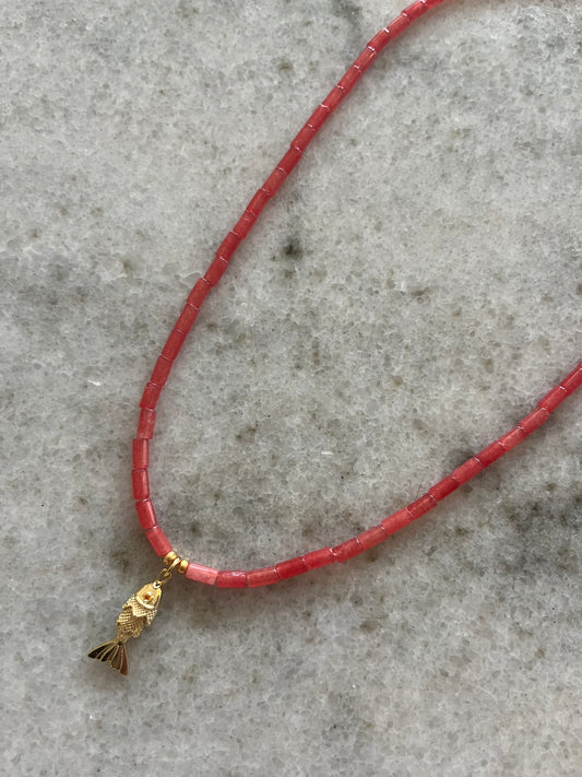 Ketting mini vis koraal